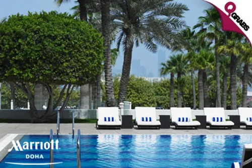 For QR37 Child/QR75 Adult, Have Some Splashin’ Fun with Pool & Beach Access for One Day at the Doha Marriott! (QR75/QR150 Value)